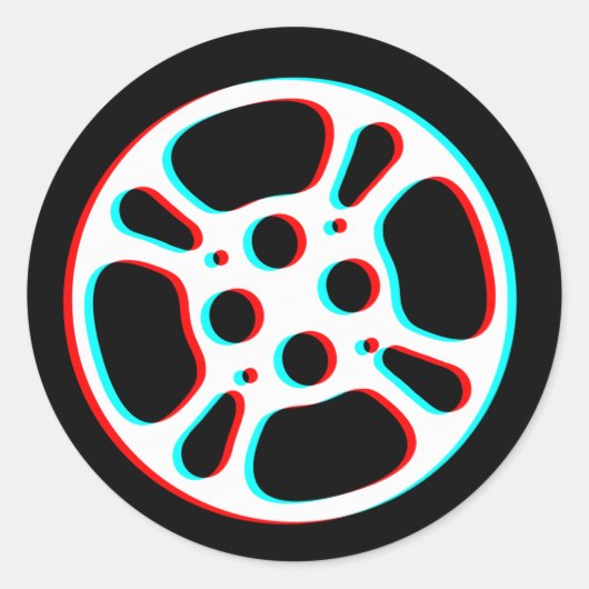 Film Reel/Movie Reel Sticker (Voorkant)