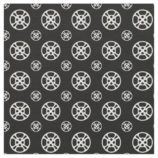 Film Reel Pattern Fabric Stof (Close Up)