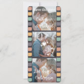 Film Reel Trendy Black Save The Date (Voorkant)