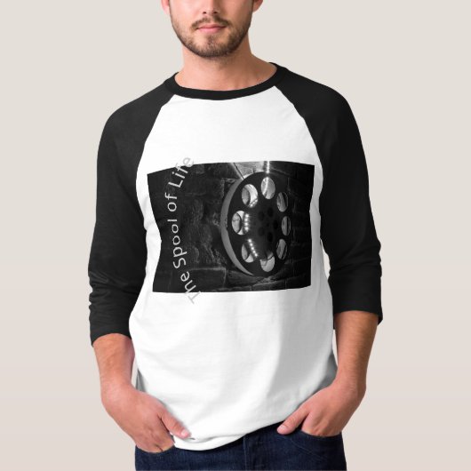 Film Spool Basic 3/4 Sleeve Raglan (Mannen) T-shirt (Voorkant)