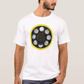 Film Spool T-Shirt - "The Spiral Spool of Life" (Voorkant)