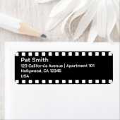 Film Strip Custom Retour Adres Labels (Insitu)