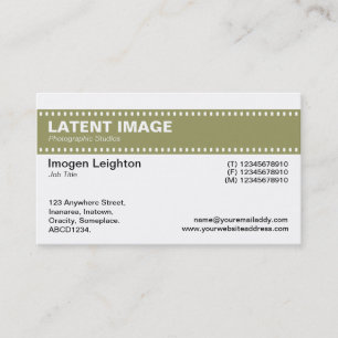 Film Strip Header - Khaki en White Visitekaartje