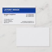 Film Strip Header - Navy and White Visitekaartje (Voorkant / Achterkant)