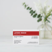 Film Strip Header - Ruby en White Visitekaartje (Staand voorkant)