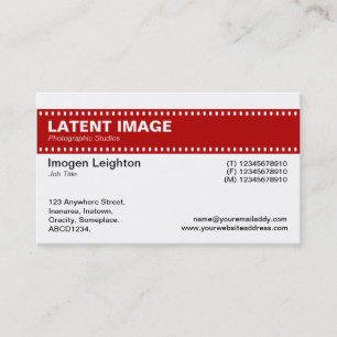 Film Strip Header - Ruby en White Visitekaartje