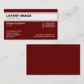 Film Strip Header - Wit met Ruby Visitekaartje (Voorkant / Achterkant)