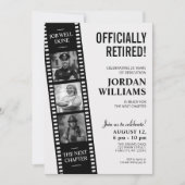 Film Strip Invite, Hollywood Custom Retirement Kaart (Voorkant)