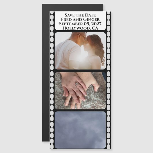 Film Strip magnetisch Bewaar de datum (Voorkant / Achterkant)