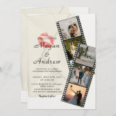 Film Strip Photo wedding Invitation (Voorkant / Achterkant)