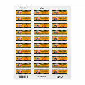 Film Strip, Popcorn and Reel Address Labels (Full Sheet)