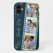 Film Stripes Square Familie Fotocollage Case-Mate iPhone Case (Achterkant)