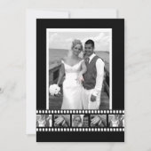 Film Tape Gepersonaliseerde Designer Bruiloft Kaart (Voorkant)