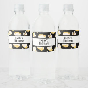 Film Thema Popcorn Patroon Verjaardagsfeestje Waterfles Etiket