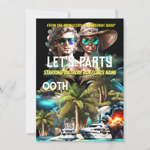 Film thema strand eiland super held volwassenen fe kaart