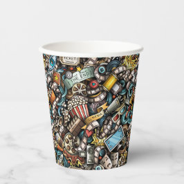  Film thema verjaardagsfeestje Papieren Bekers