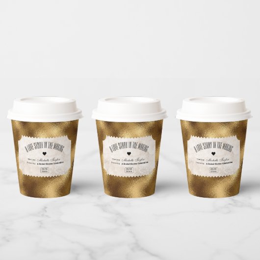 Film Ticket Bruids Datum Nacht Ideeën Papieren Bekers (Multi)