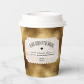 Film Ticket Bruids Datum Nacht Ideeën Papieren Bekers (Achterkant)