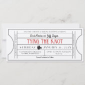  Film Ticket Save The Date Kaart (Voorkant)