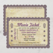 Film Ticket Thema Kaart (Voorkant / Achterkant)