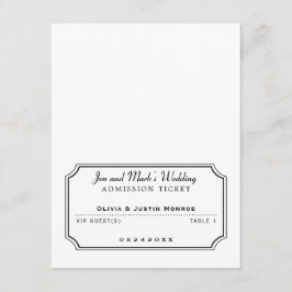 Film Toegangskaartje zwart-wit Plaatskaart