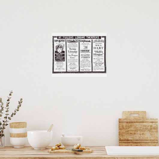 film uit 1920 Poster het (Keuken)