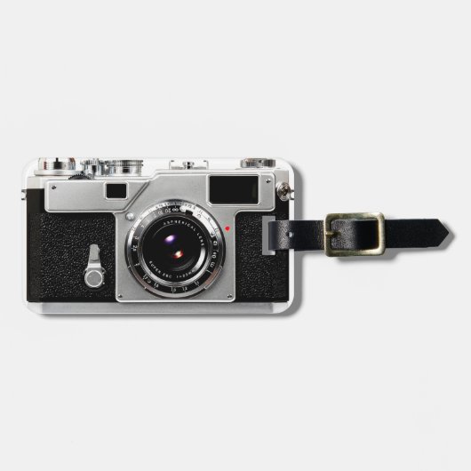 Film van de oude school bagagelabel (Voorkant horizontaal)