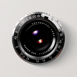 Film van de oude school ronde button 5,7 cm