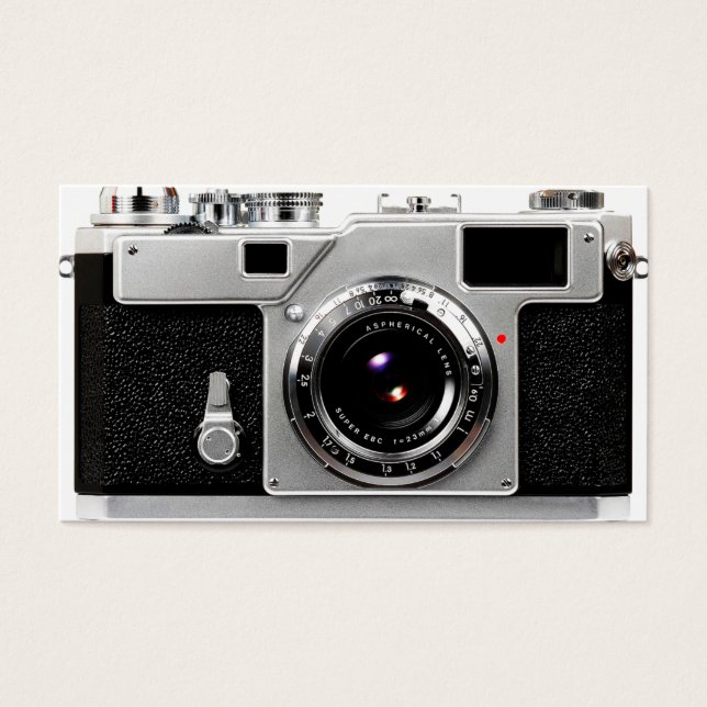 Film van de oude school visitekaartje (Voorkant)