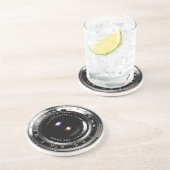 Film van de oude school zandsteen onderzetter (Zijkant)