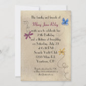  film verjaardagsuitnodiging kaart (Achterkant)