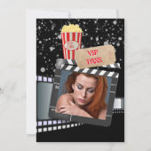 Film VIP foto elegante Hollywood themafeest Kaart (Voorkant)
