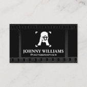 Filmachtergrond | Fotograaf maakt foto Visitekaartje (Voorkant)