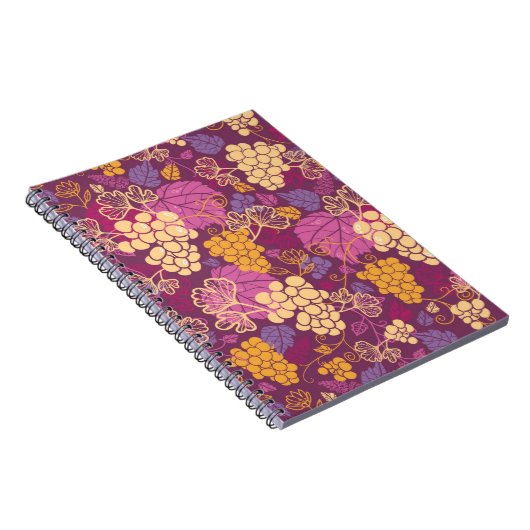 Filmachtergrond voor zoete druivenrassen notitieboek (Rechterzijde)