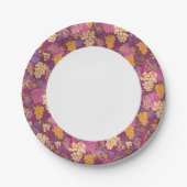 Filmachtergrond voor zoete druivenrassen papieren bordje (Voorkant)