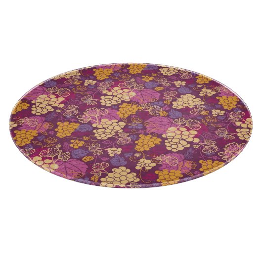 Filmachtergrond voor zoete druivenrassen snijplank (Hoek)