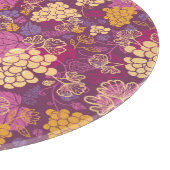 Filmachtergrond voor zoete druivenrassen snijplank (Hoek)