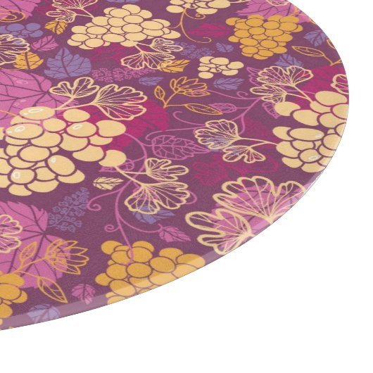 Filmachtergrond voor zoete druivenrassen snijplank (Hoek)