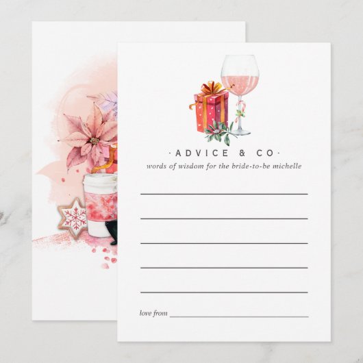 Filmadvies met Vrijgezellenfeest voor Kerstmis Advieskaart (Voorkant / Achterkant)