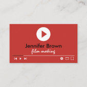 Filmaeditor Uoutuber Video Director Productie Visitekaartje (Voorkant)