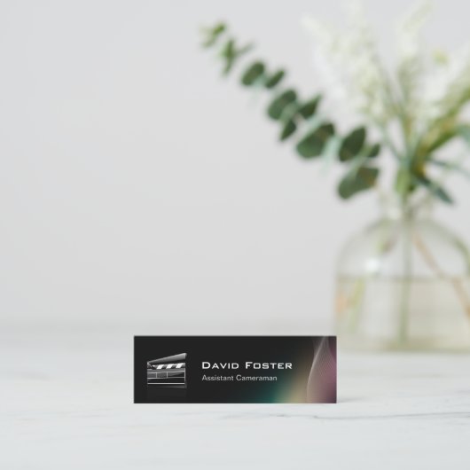 Filmassistent Cameraman Director Mini Visitekaartje (Staand voorkant)