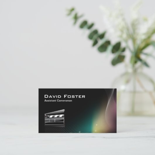 Filmassistent Cameraman Director Visitekaartje (Staand voorkant)