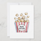 Filmavond en het verjaardagsfeestje van Popcorn Ki Kaart (Achterkant)