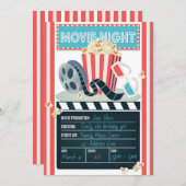 Filmavond Feest Uitnodiging (Voorkant / Achterkant)