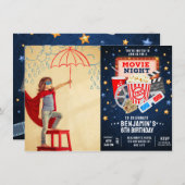 Filmavond Foto Verjaardag Uitnodiging (Voorkant / Achterkant)