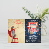 Filmavond Foto Verjaardag Uitnodiging (Staand voorkant)