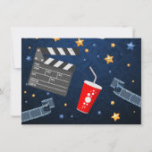 Filmavond Foto Verjaardag Uitnodiging (Achterkant)