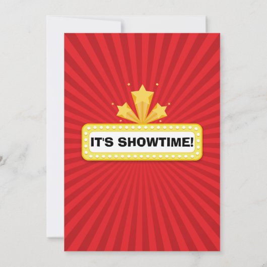 Filmavond Hollywood Clapper Verjaardag Kaart (Achterkant)