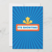 Filmavond Hollywood Verjaardagsfeestje Kaart (Achterkant)