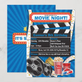 Filmavond Hollywood Verjaardagsfeestje Kaart (Voorkant / Achterkant)